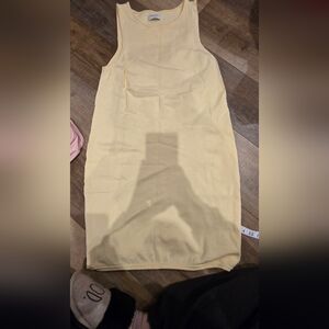 Babaton Sleeveless Yellow Dress Beautiful Size M